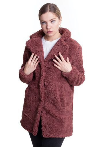 Urban Classics - Oversized Sherpa Darkrose - Jacken