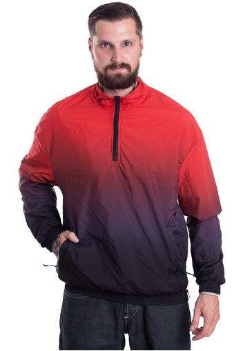 Urban Classics - Gradient Pull Over Jacket Black/Red - Jacken