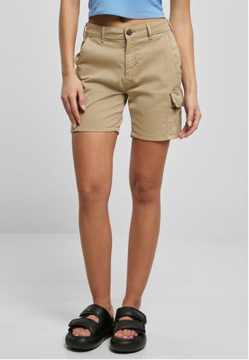 Urban Classics - Ladies High Waist Cargo Unionbeige - Shorts