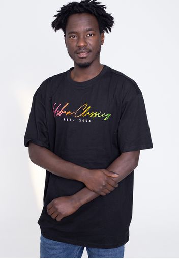 Urban Classics - Script Logo Black - - T-Shirts