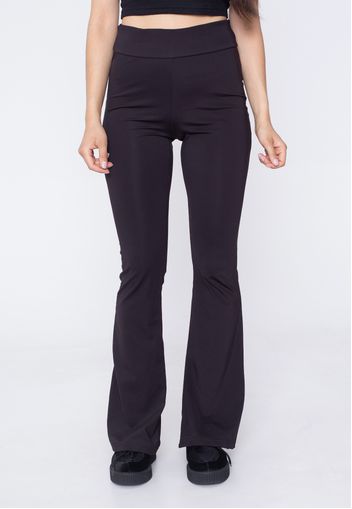 Urban Classics - Ladies Recycled High Waist Flared Black - Leggings