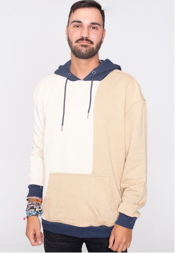 Urban Classics - Oversized Color Block Softseagrass/Unionbeige - Hoodies