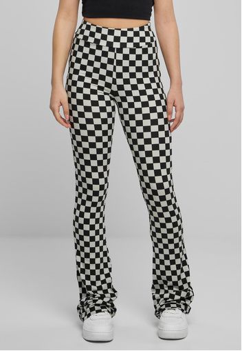 Urban Classics - Checked Boot Cut Black/Lightasphalt - Leggings