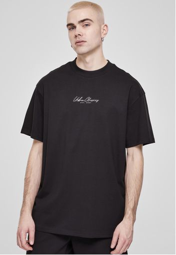 Urban Classics - Oversized Mid Embroidery Black - - T-Shirts