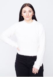 Urban Classics - Cropped Feather White Sand - Sweater