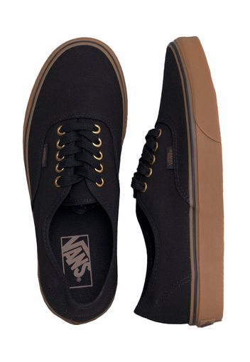 Vans - Authentic Black/Rubber - Skateschuhe