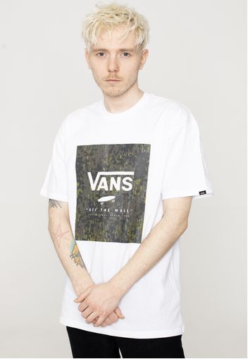 Vans - Classic Print Box White/Loden Green - - T-Shirts