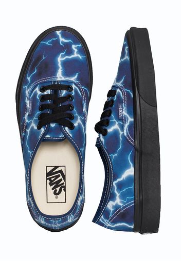 Vans - Authentic Lightning Black/Blue - Skateschuhe