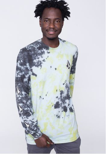 Volcom - Iconic Dye Lime Tie Dye - Longsleeves