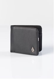 Volcom - Slim Stone Pu S Black - Portemonnaie - Schwarz - Onesize - 100% Polyurethan