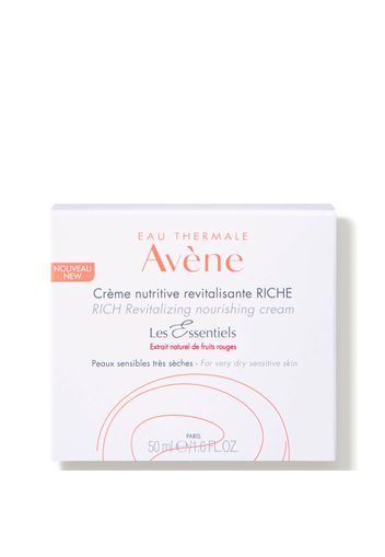 Avène Les Essentiels Rich Revitalizing Nourishing Cream Moisturiser for Dry, Sensitive Skin 50ml