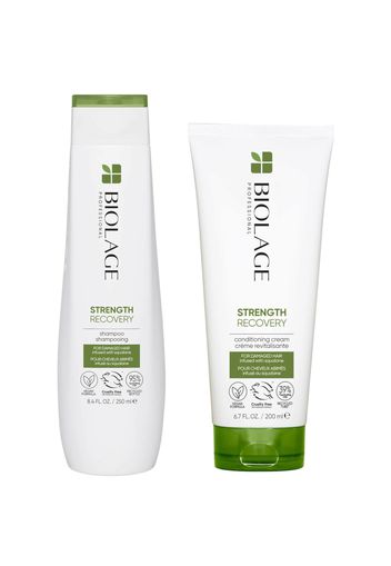 Biolage Professional Strength Recovery Vegan Cleansing Shampoo and Conditioner Duo for Damaged Hair