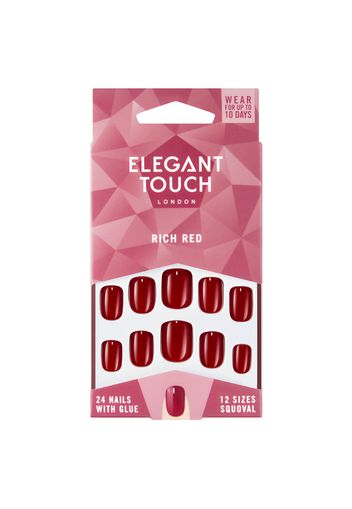 Elegant Touch Rich Red Nails