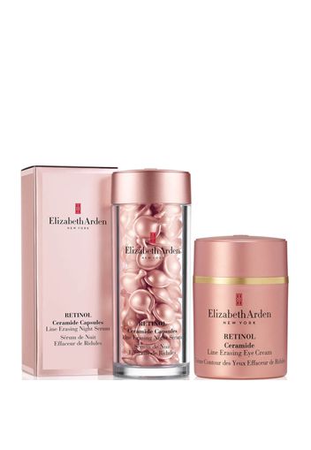 Elizabeth Arden Retinol Ceramide Capsules Line Erasing Night Serum 60-Piece and Eye Cream 15ml