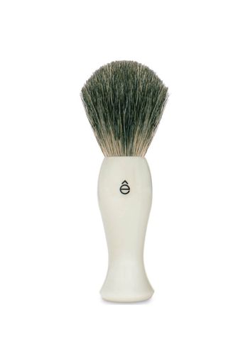 eShave Long Shave Brush Plastic Handle White