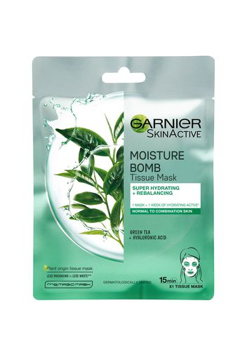 Garnier Moisture Bomb Green Tea Hydrating Face Sheet Mask for Combination Skin 32g