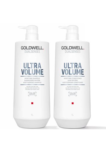 Goldwell Dualsenses Ultra Volume Bodifying Shampoo and Conditioner 1L Duo (Worth £119)