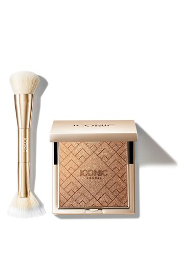 ICONIC London Kissed by the Sun Multi-Use Cheek Glow and Brush Exclusive (Various Shades) - Oh Honey