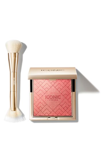 ICONIC London Kissed by the Sun Multi-Use Cheek Glow and Brush Exclusive (Various Shades) - Hot Stuff