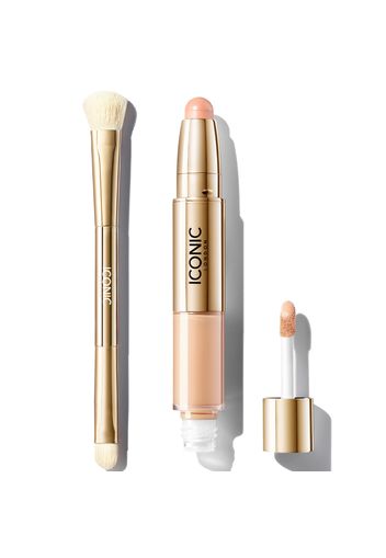 ICONIC London Radiant Concealer and Brush Bundle (Various Shades) - Cool Fair