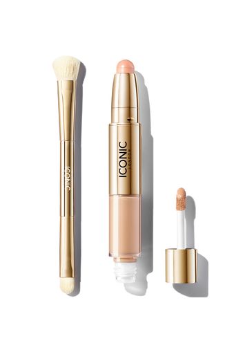 ICONIC London Radiant Concealer and Brush Bundle (Various Shades) - Warm Fair