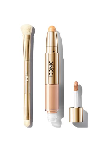 ICONIC London Radiant Concealer and Brush Bundle (Various Shades) - Cool Light