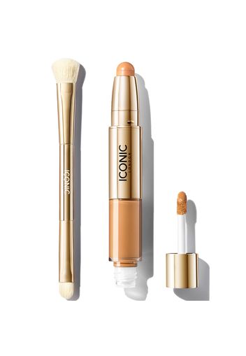 ICONIC London Radiant Concealer and Brush Bundle (Various Shades) - Golden Tan