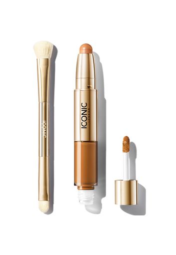 ICONIC London Radiant Concealer and Brush Bundle (Various Shades) - Golden Deep