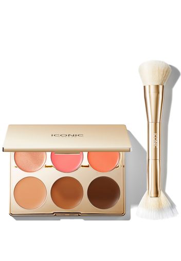 ICONIC London Multi-Use Palette and Cheek Glow Brush