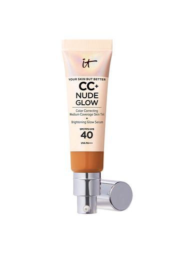 IT Cosmetics CC+ and Nude Glow Lightweight Foundation and Glow Serum with SPF40 32ml (Various Shades) - Tan Rich