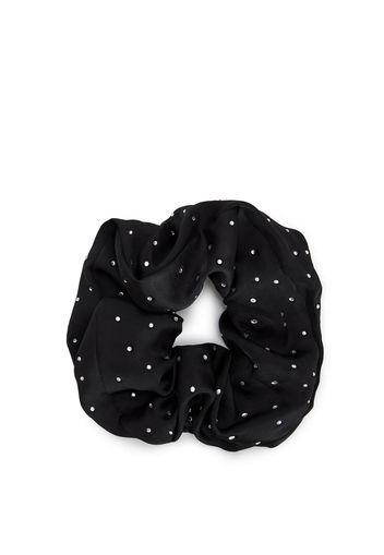 Kitsch Satin Rhinestone Brunch Scrunchie - Black