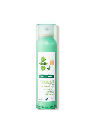 KLORANE Purifying Tinted Dry Shampoo with Nettle for Oily Brown-Dark Hair 150ml