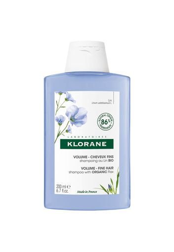 KLORANE Volumising Shampoo with Organic Flax Fibre for Fine, Limp Hair 200ml