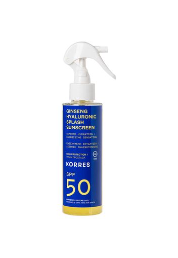 KORRES Ginseng Hyaluronic SPF50 Splash Sunscreen 150ml