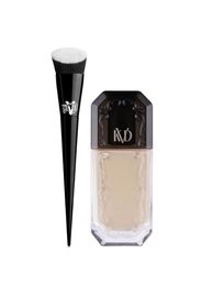 KVD Beauty Lock it Edge Foundation Brush and Beauty Good Apple Full-Coverage Serum Foundation 30ml Bundle (Various Shades) - Light 002