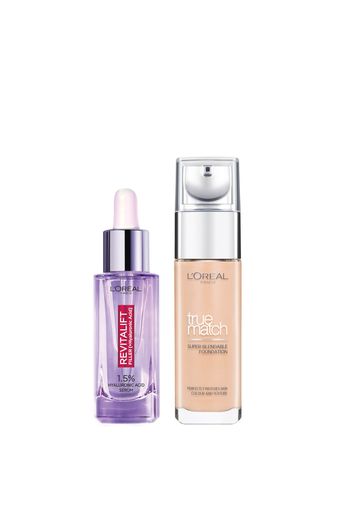 L’Oreal Paris Hyaluronic Acid Filler Serum and True Match Hyaluronic Acid Foundation Duo (Various Shades) - 5C Rose Sand