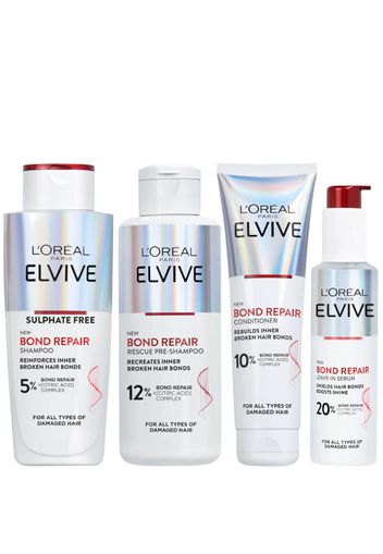 L'Oréal Paris Elvive Bond Repair Full Routine Bundle for Damaged Hair