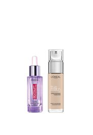 L’Oreal Paris Hyaluronic Acid Filler Serum and True Match Hyaluronic Acid Foundation Duo (Various Shades) - 1C Rose Ivory