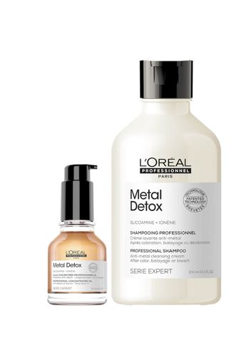 L'Oréal Professionnel Metal Detox Oil and Shampoo Bundle