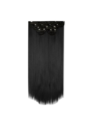 LullaBellz Super Thick 22  5 Piece Straight Clip In Extensions (Various Shades) - Natural Black