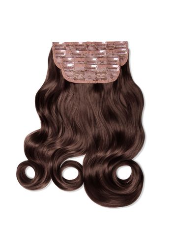 LullaBellz Ultimate Half Up Half Down 22  Curly Extension and Pony Set (Variouse Shades - Chestnut