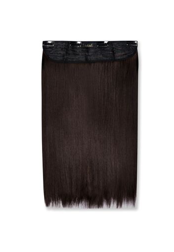 LullaBellz Thick 18 1-Piece Straight Clip in Hair Extensions (Various Colours) - Dark Brown