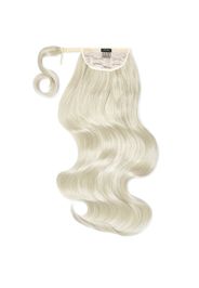 LullaBellz Grande 26  Blow Dry Wraparound Pony (Various Shades) - Bleach Blonde