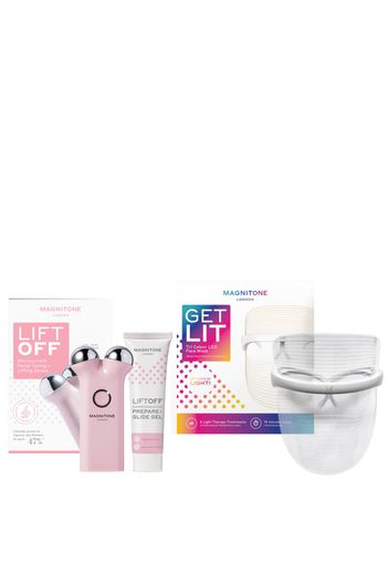 MAGNITONE London LiftOff Microcurrent and GetLit LED Face Mask Hero Bundle