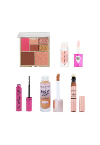 Makeup Revolution Glow Bundle (Various Shades) - Medium-Deep