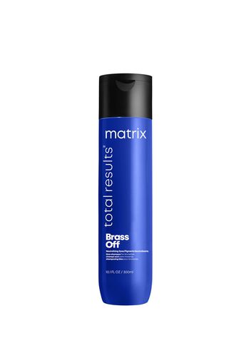 Matrix Total Results Brass Off Brunette Neutralising Blue Shampoo for Lightened Brunette Hair 300ml