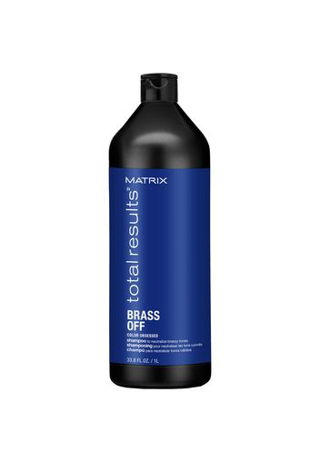 Matrix Total Results Brass Off Brunette Blue Shampoo for Lightened Brunette Hair 1000ml