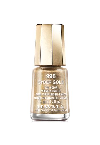 Mavala Cyber Chic Mini Colour Nail Varnish 5ml (Various Shades) - Cyber Gold