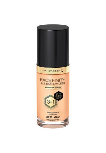 Max Factor Facefinity All Day Flawless 3 in 1 Vegan Foundation 30ml (Various Shades) - W44 - WARM IVORY