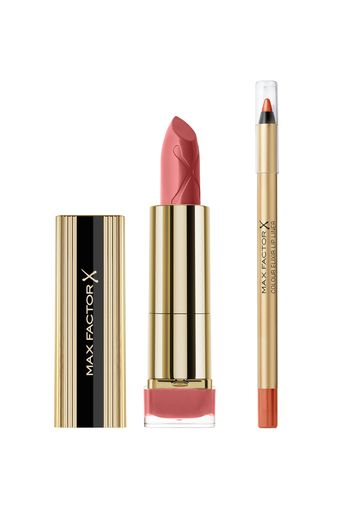 Max Factor Lipstick and Lip Liner Bundle (Various Shades) - Brown N Nude